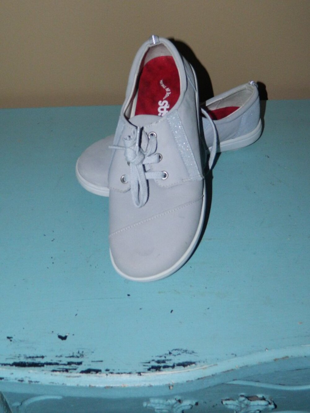 SAS Marnie Women's Blue Gray Lace-Up Comfort Ortho Sneakers Size 7.5